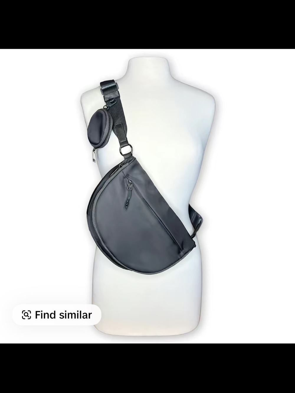 Iris & Rainbow Dark Grey Pockets Full of Hope Crossbody Bag with Coin Wallet - Picture 9 of 10